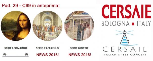 GOMAN SRL PRESENTA DUE NUOVE SERIE DI ARTICOLI AL CERSAIE 2016!